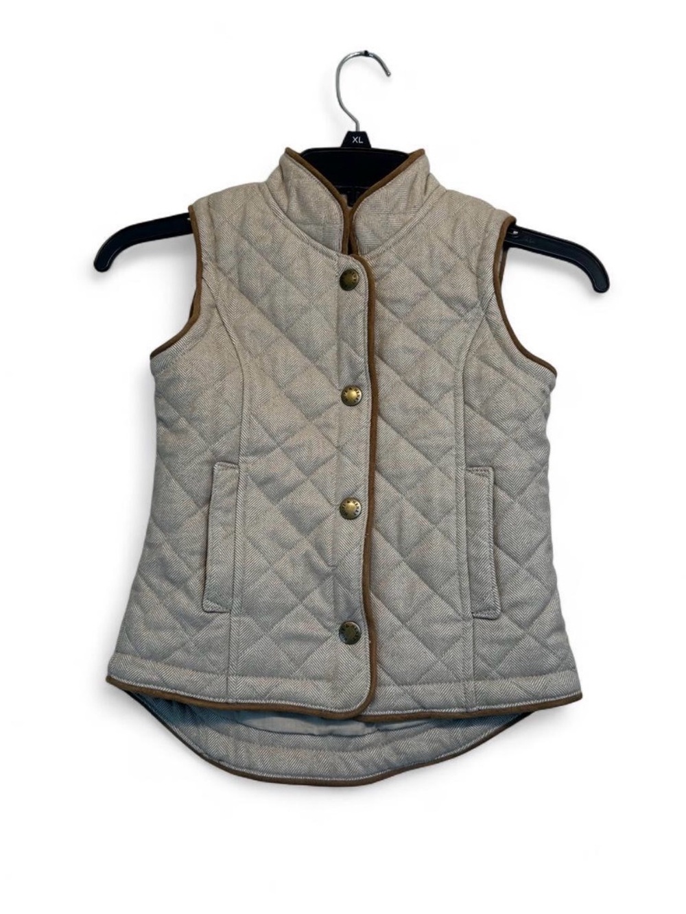 Hope & Henry Boy Quilted Sleeveless Vest - Beige